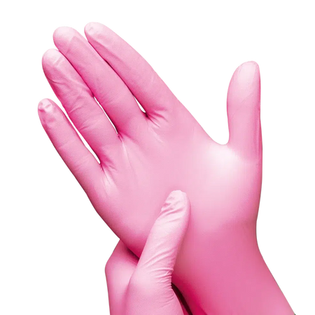 3.5 g - INTCO Nitril handschoen poedervrij Roze (100 st.)-Disposables-INTCO-Sordent