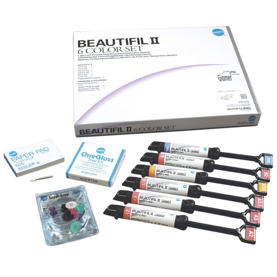 Shofu BEAUTIFIL II Intro Set - 6 Color Set-Shofu-Sordent