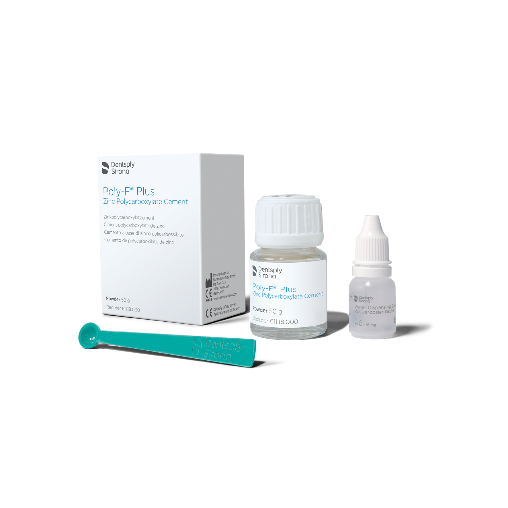 Dentsply Poly-F® Plus Zink Polycarboxylaat Cement Kit (50 st.)-Dentsply Sirona-Sordent