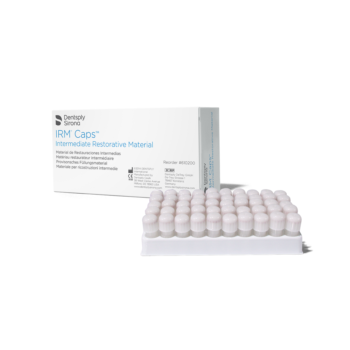 Dentsply IRM Capsules Ivory Standard Pack (50 x 0.352 g)-Dentsply Sirona-Sordent