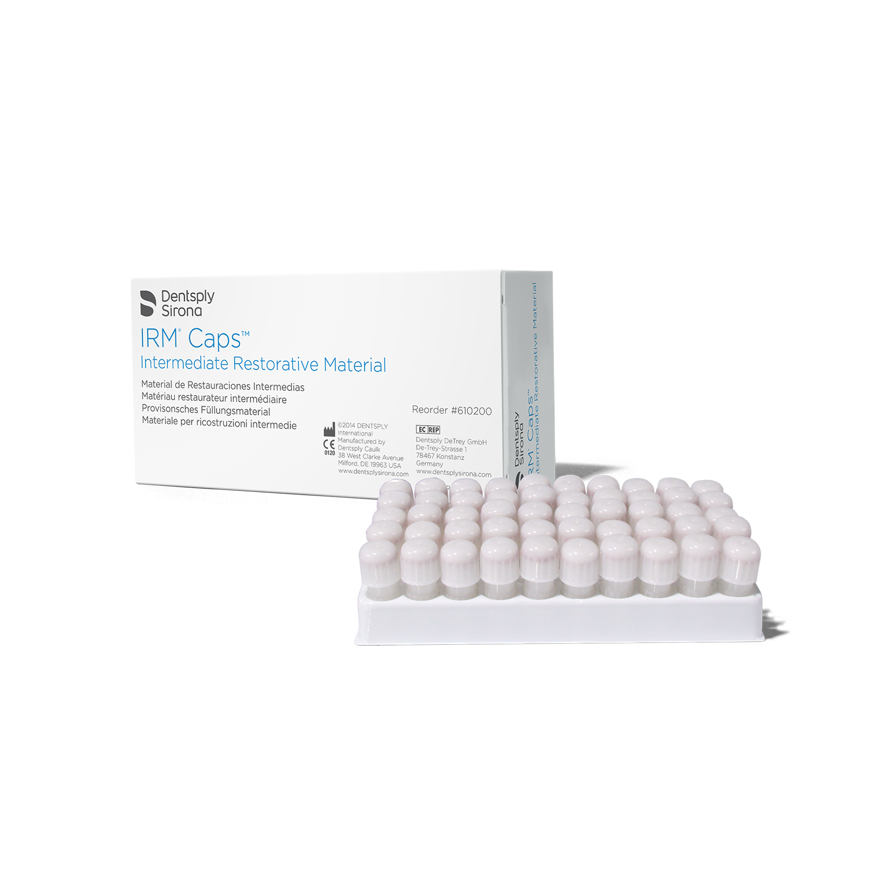 Dentsply IRM Capsules Ivory Standard Pack (50 x 0.352 g)-Dentsply Sirona-Sordent