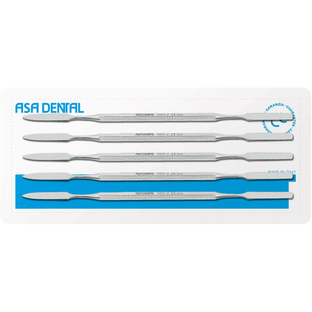 Asa Dental Set Cementspatels (5 st.) #2 (6 mm - 17,5 cm)-Instrumenten-Asa Dental S.p.A-Sordent