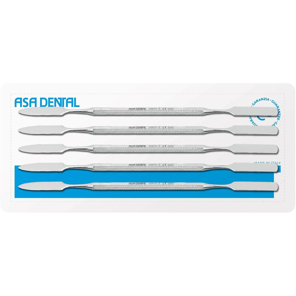 Asa Dental Set Cementspatels (5 st.) #3 (7,74 mm - 7,62 mm - 19 cm)-Instrumenten-Asa Dental S.p.A-Sordent