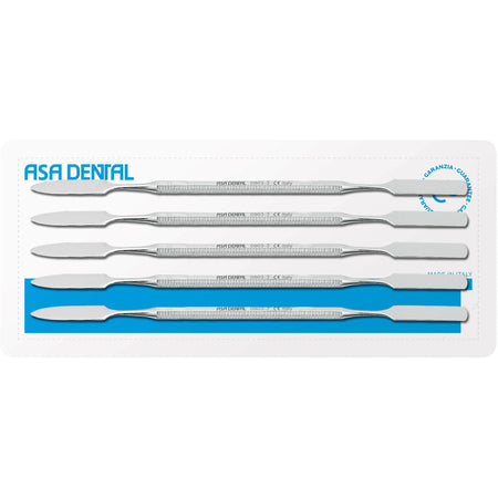 Asa Dental Set Cementspatels (5 st.) #3 (7,74 mm - 7,62 mm - 19 cm)-Instrumenten-Asa Dental S.p.A-Sordent