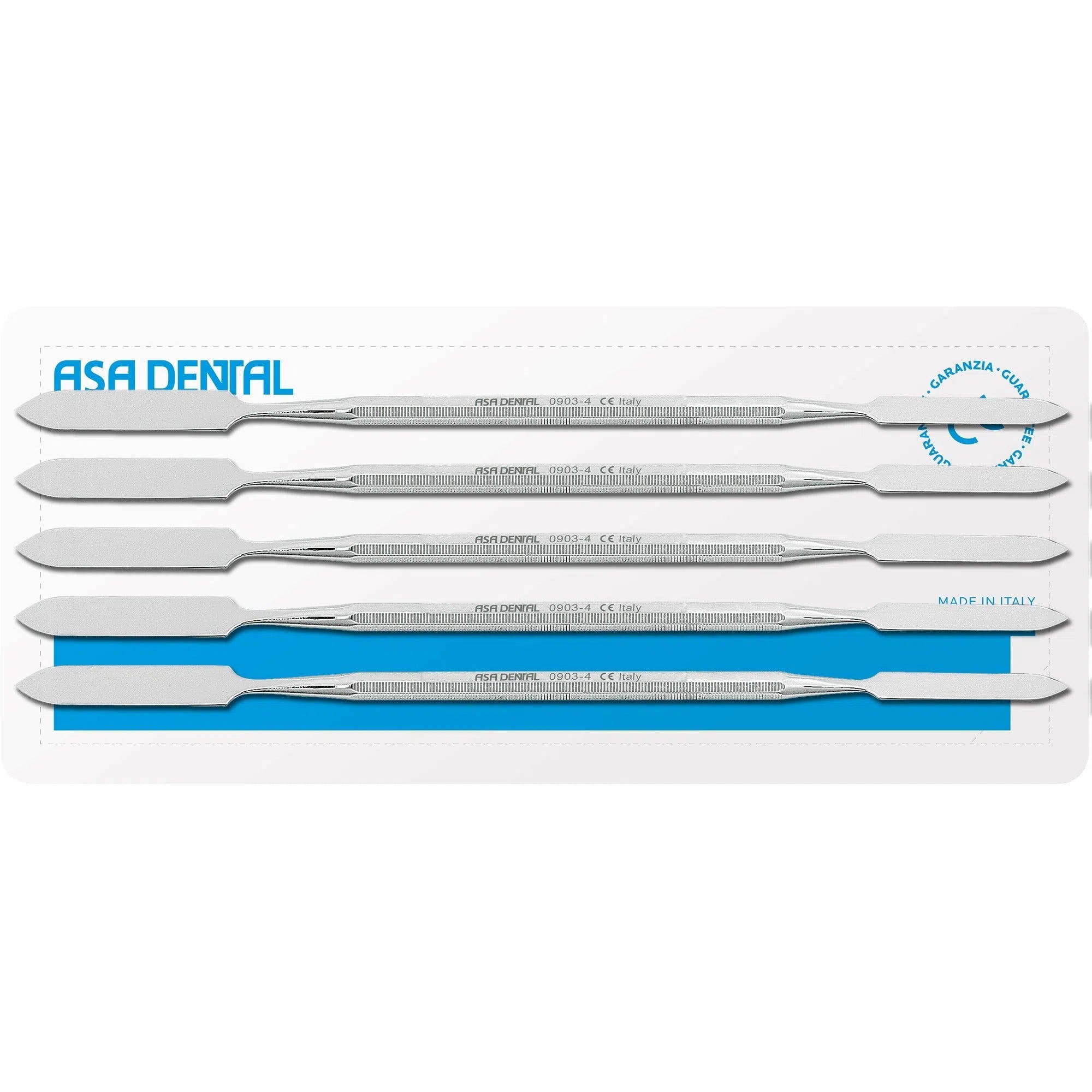 Asa Dental Set Cementspatels (5 st.) #4 (9,7 mm - 6 mm - 20 cm)-Instrumenten-Asa Dental S.p.A-Sordent