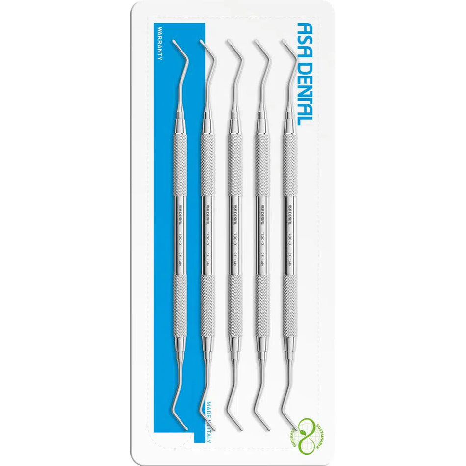 Asa Dental Set Excavator spoon (5 st.) #0 dubbeleindig-Instrumenten-Asa Dental S.p.A-Sordent
