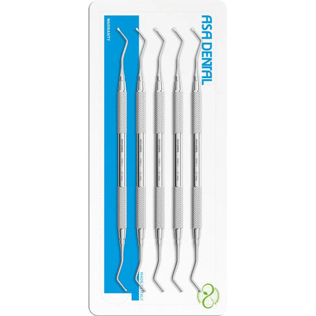 Asa Dental Set Excavator spoon (5 st.) #1 dubbeleindig-Instrumenten-Asa Dental S.p.A-Sordent