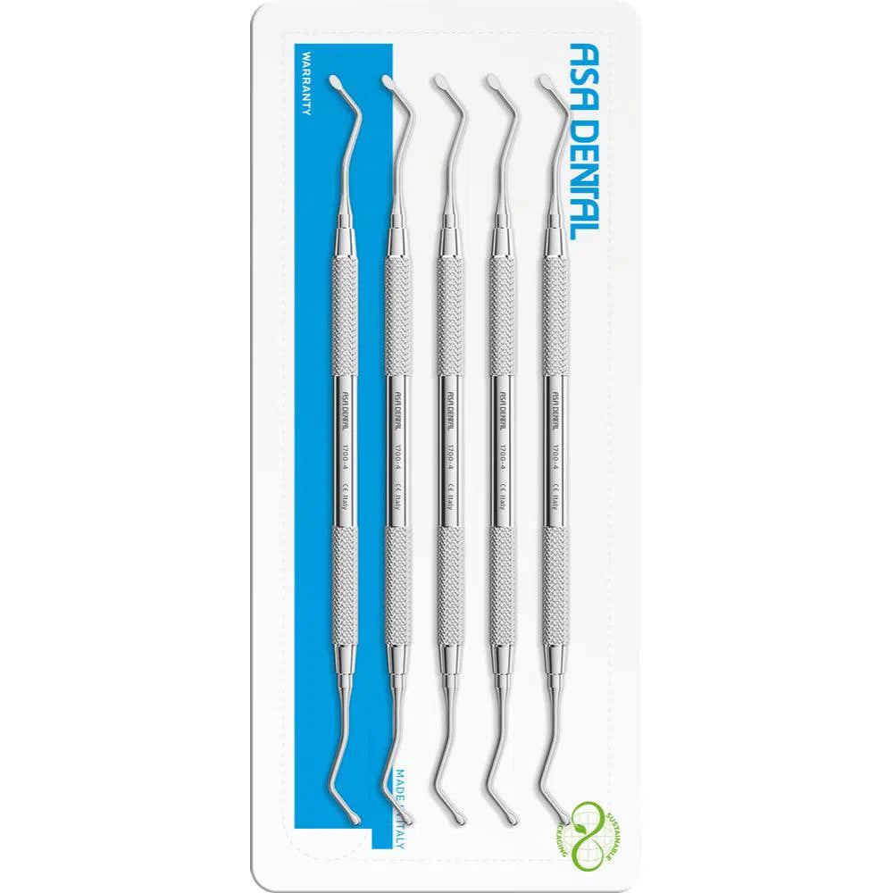 Asa Dental Set Excavator spoon (5 st.) #4 dubbeleindig-Instrumenten-Asa Dental S.p.A-Sordent