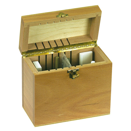 Asa Dental Houten doos met set slijpstenen en olie-Instrumenten-Asa Dental S.p.A-Sordent