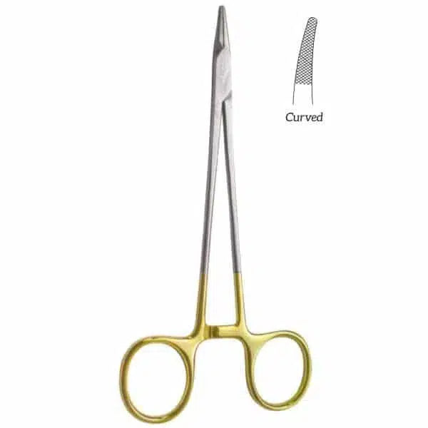 Crile-Wood Naaldhouder Gebogen TC (15 cm)-Instrumenten-Sordent-Sordent