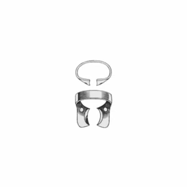 Lichte Klauwen Rubberdamklem Kleine Onder Molaren-Endodontologie-Sordent-Sordent