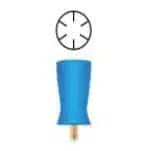 Polijstcup Soft Blauw Schroef Type (100st.)-Polijstmaterialen-Sordent-Sordent