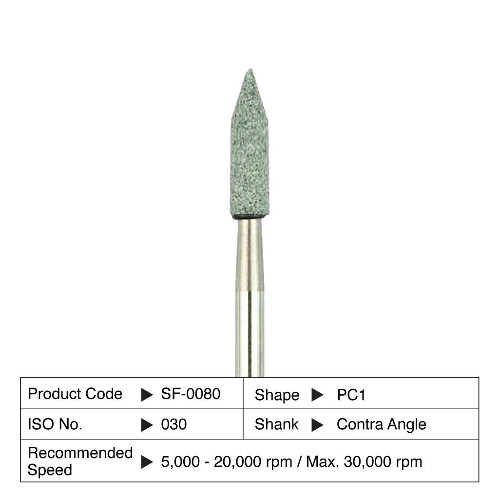 Shofu Dura-Green Stones PC1 Cilinder met punt CA 030 (12 st.)-Shofu-Sordent