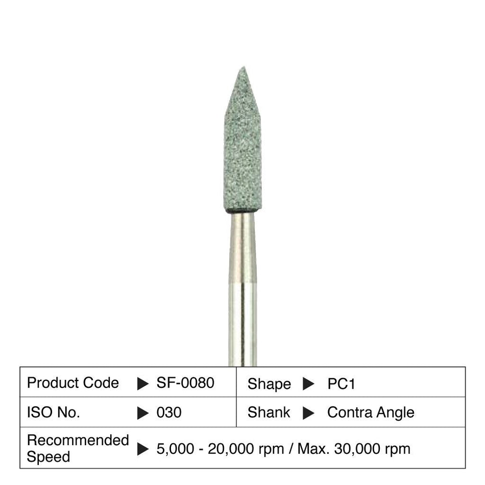 Shofu Dura-Green Stones PC1 Cilinder met punt CA 030 (12 st.)-Shofu-Sordent