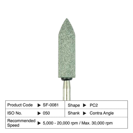 Shofu Dura-Green Stones PC2 Cilinder met punt CA 050 (12 st.)-Shofu-Sordent