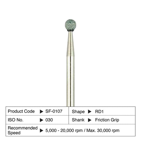 Shofu Dura-Green Stones RD1 Rond FG 030 (12 st.)-Shofu-Sordent