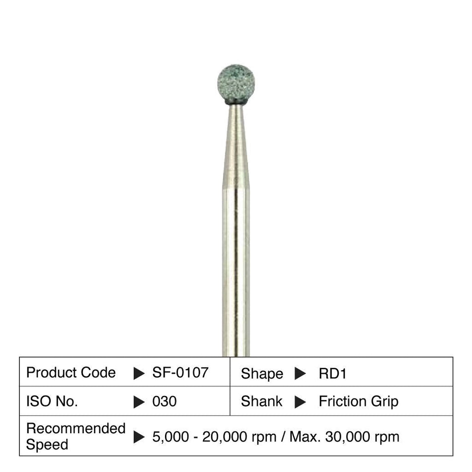 Shofu Dura-Green Stones RD1 Rond FG 030 (12 st.)-Shofu-Sordent