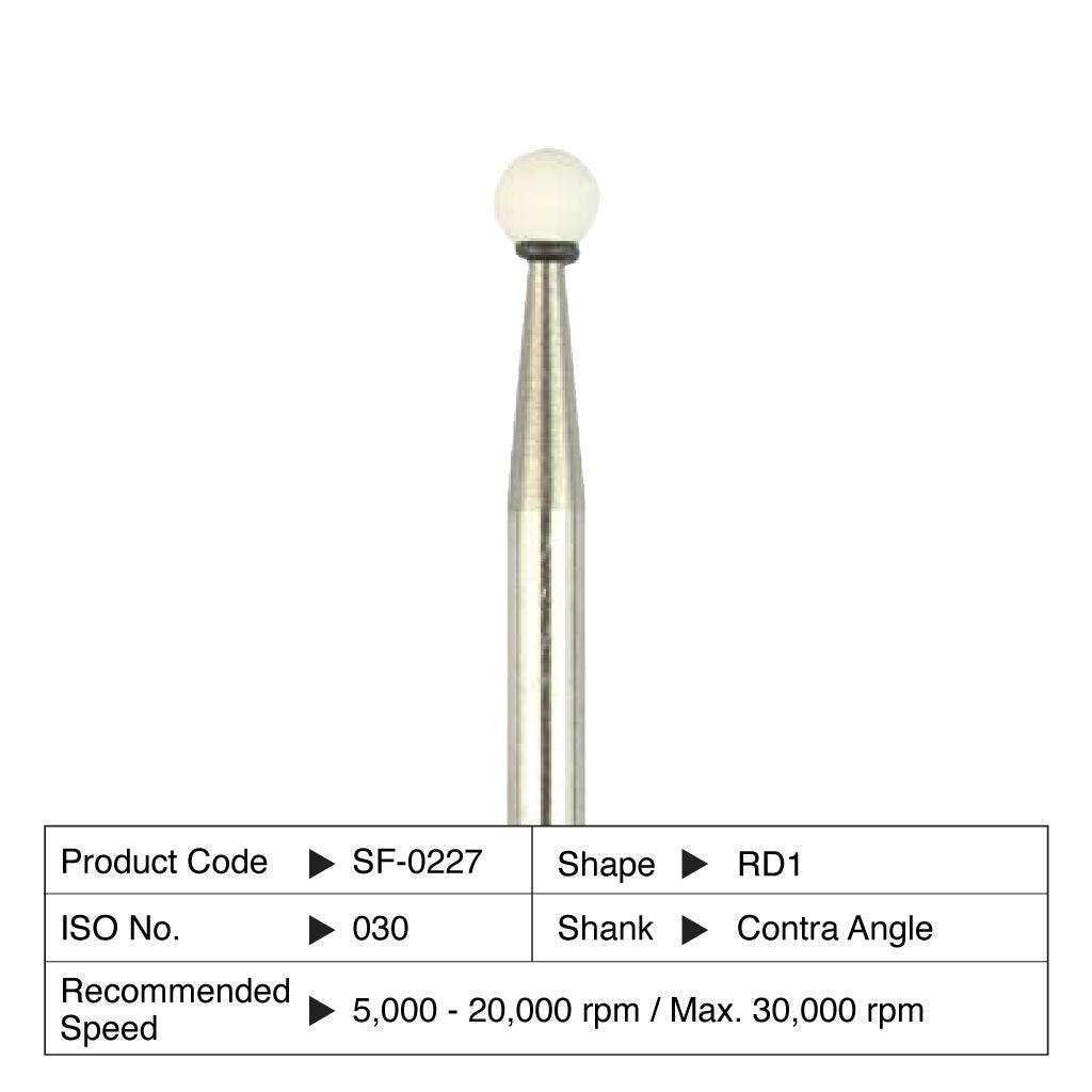 Shofu Dura-White Stones RD1 Rond CA 030 (12 st.)-Shofu-Sordent