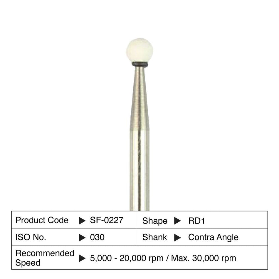 Shofu Dura-White Stones RD1 Rond CA 030 (12 st.)-Shofu-Sordent