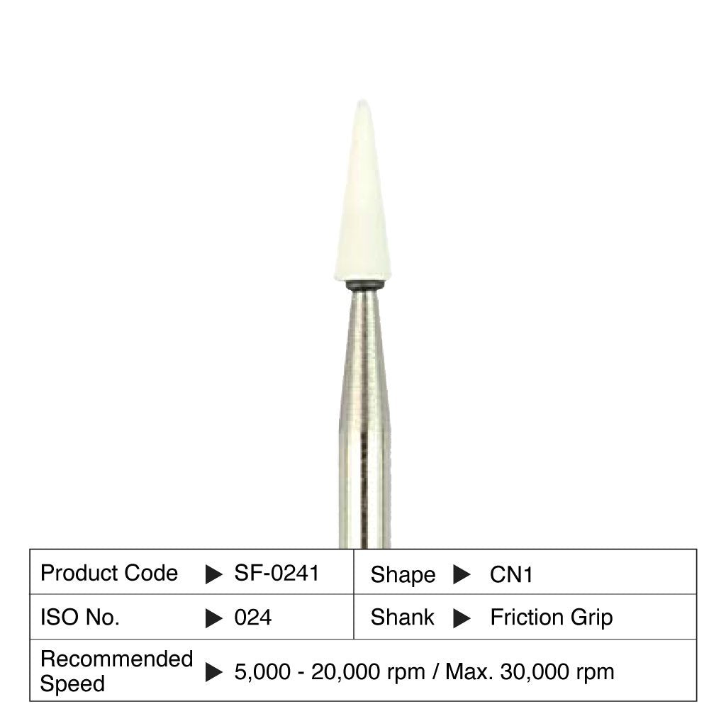 Shofu Dura-White Stones CN1 Kegel FG 024 (12 st.)-Shofu-Sordent