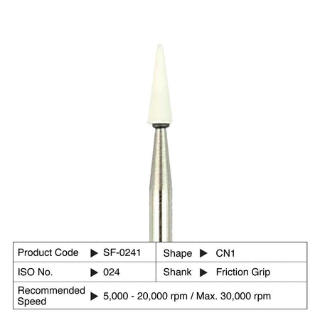 Shofu Dura-White Stones CN1 Kegel FG 024 (12 st.)-Shofu-Sordent