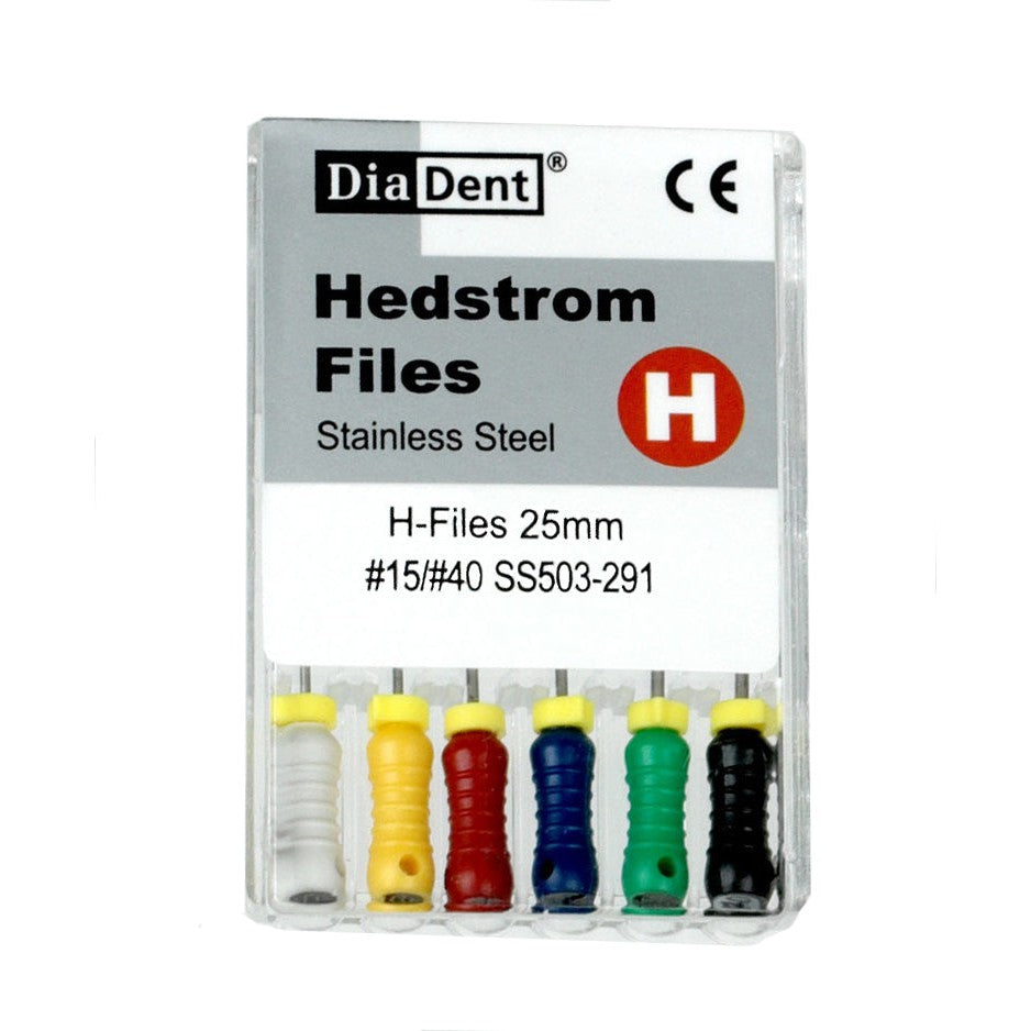 DiaDent Hedstrom H-Handvijl (RVS - .02 - ISO #08-80 - 21, 25, 31 mm)-DiaDent-Sordent