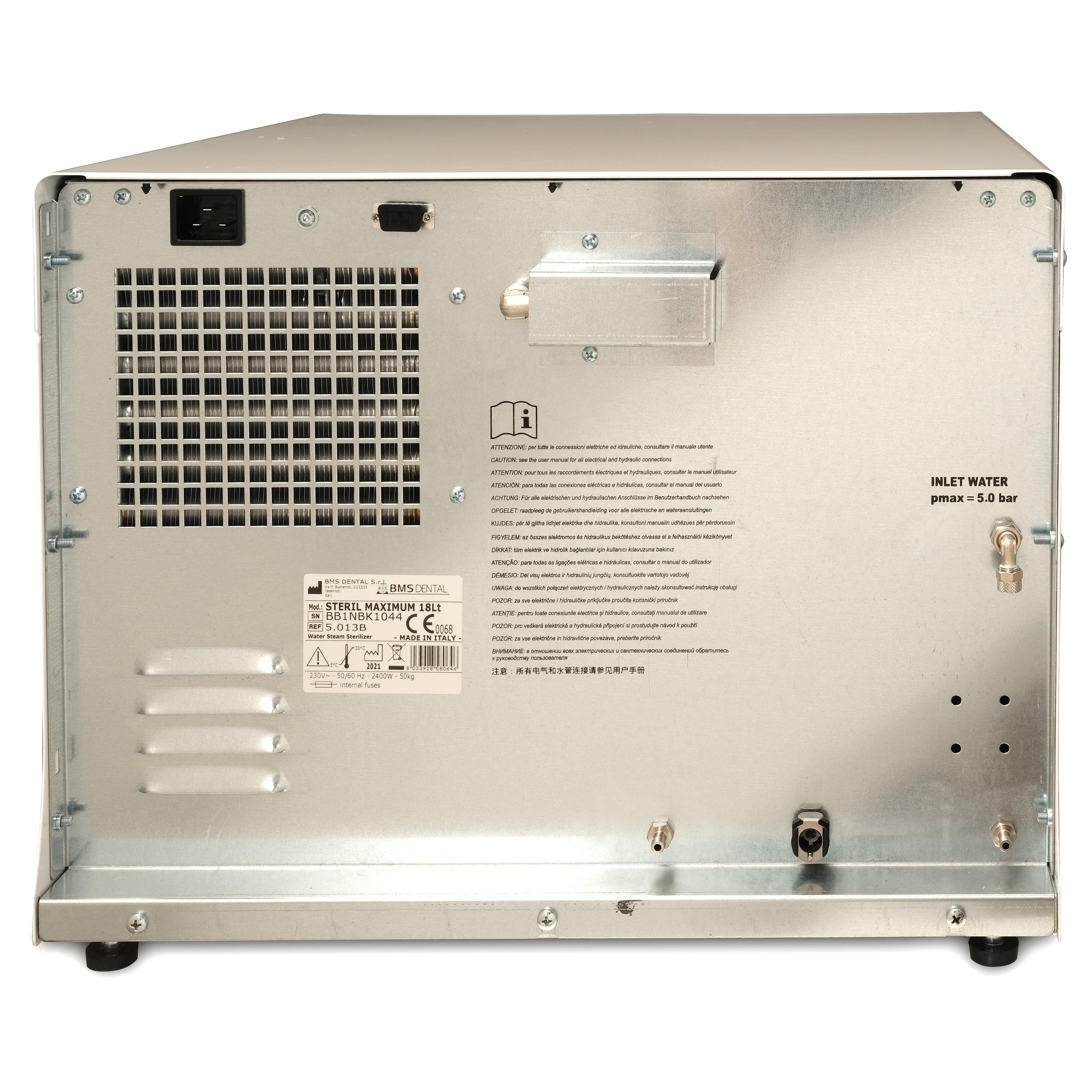 BMS Dental STERIL MAXIMUM Autoclaaf Class B met Printer (18 L & 23 L)-BMS Dental-Sordent