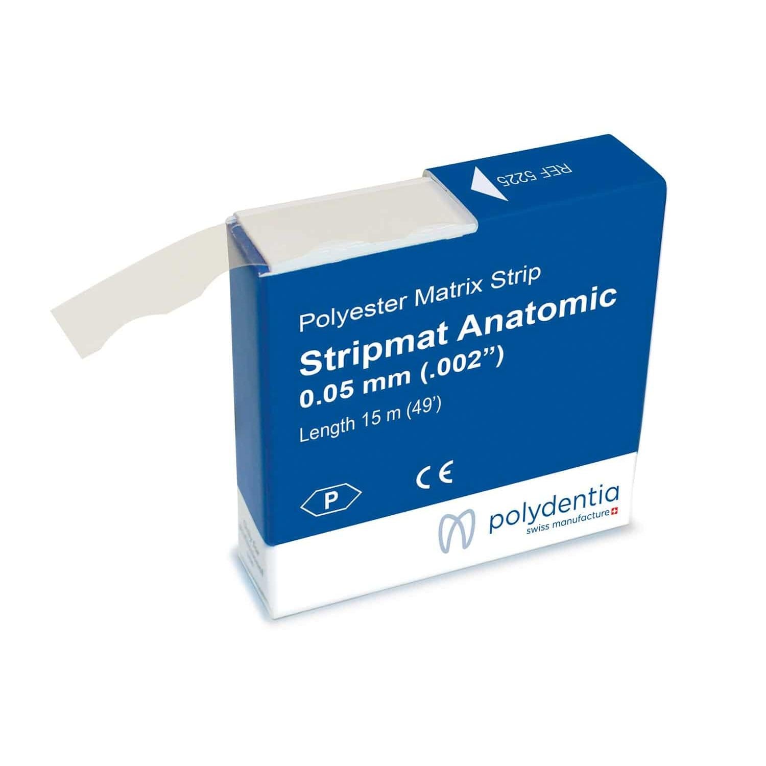 Polydentia Stripmat Anatomic transparent Matrix strip 0,05/9mm (15 m)-Polydentia-Sordent