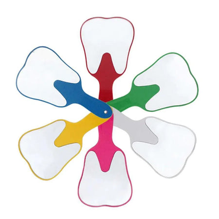 Handspiegel Kies- / Tandvorm Wit 24x13 cm - Div. Kleuren-Praktijkbenodigheden-Sordent-Sordent