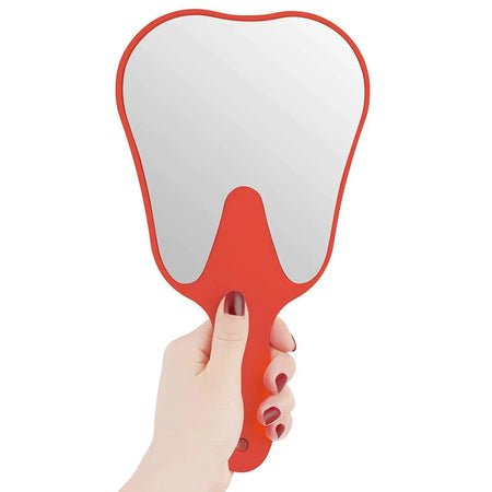 Handspiegel Kies- / Tandvorm Wit 24x13 cm - Div. Kleuren-Praktijkbenodigheden-Sordent-Sordent