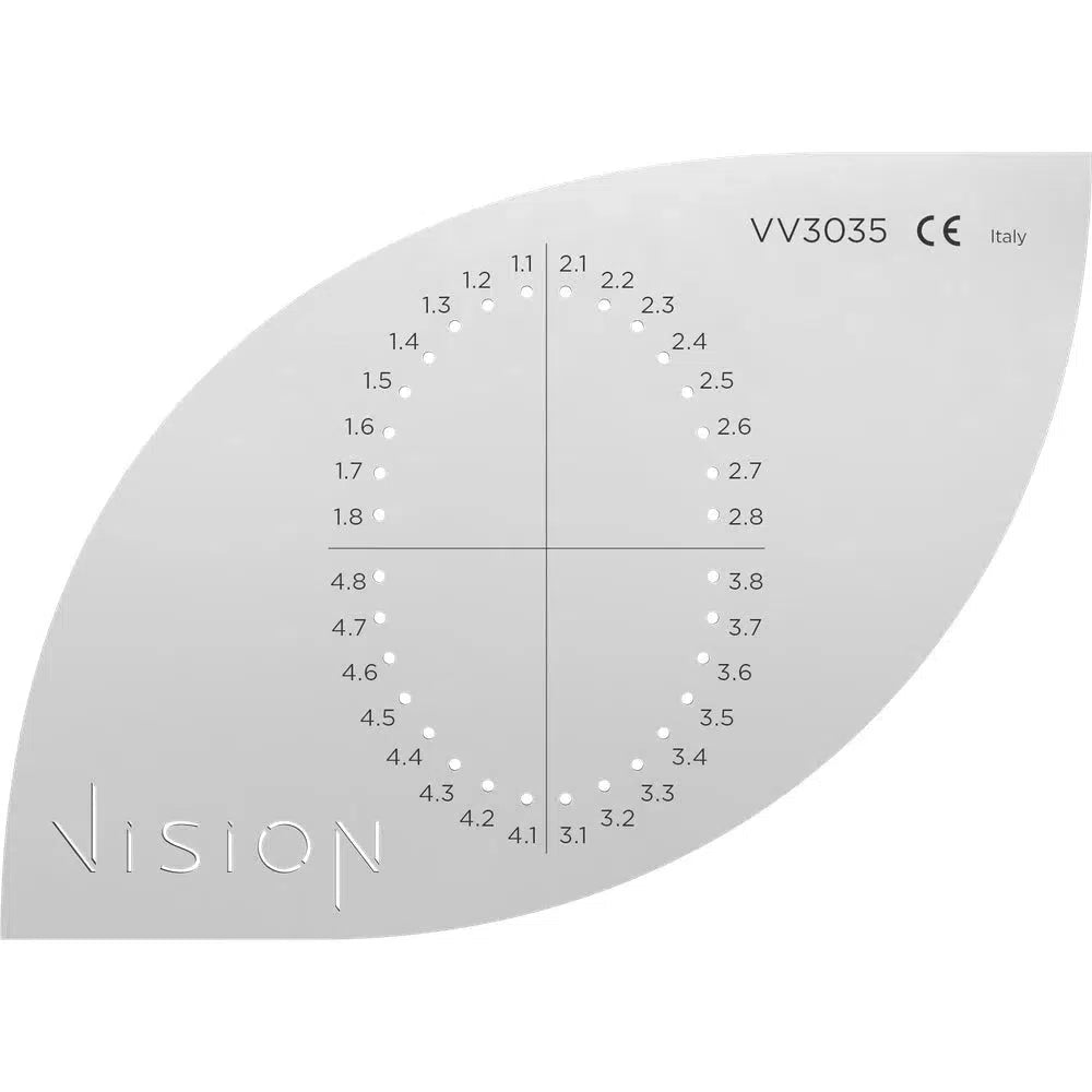 Asa Dental Vision® Shade Rubberdam Template (dikte 1 mm)-Instrumenten-Asa Dental S.p.A-Sordent