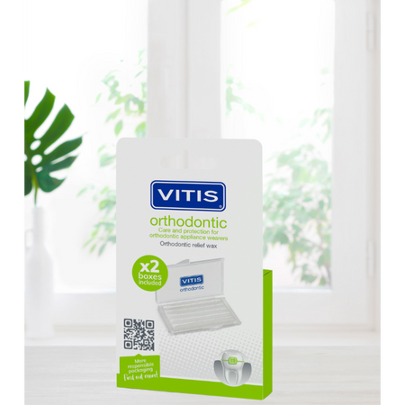Vitis® Orthodontic Wax beschermt tegen beugel en brackets (2 st.)-Dentaid-Sordent