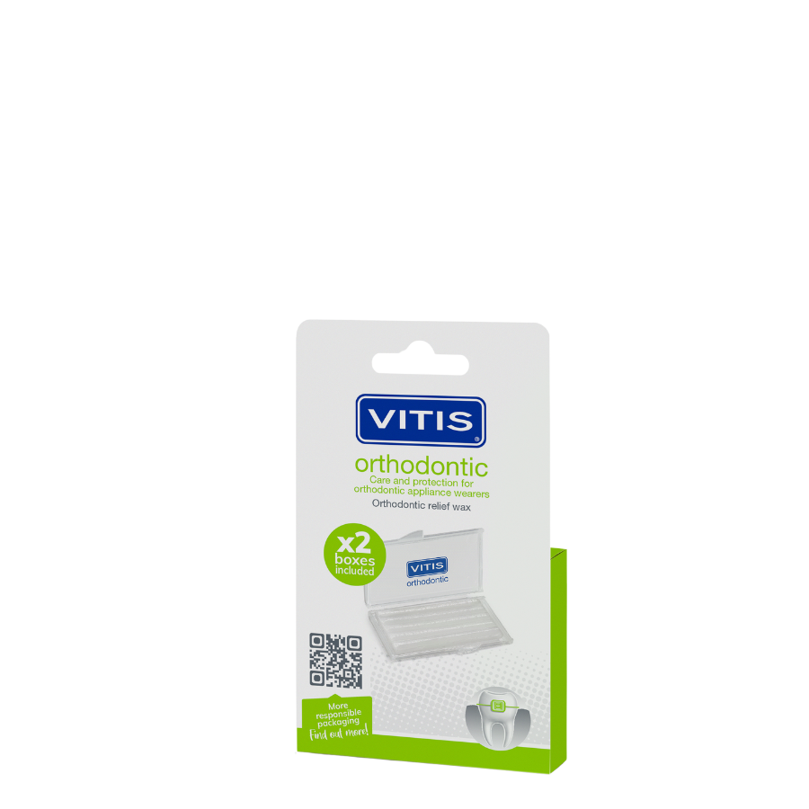 Vitis® Orthodontic Wax beschermt tegen beugel en brackets (2 st.)-Dentaid-Sordent