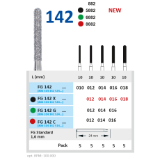 Horico Diamantboor Cilinder FG 142 / 24 mm / 1,6 mm-Horico-Sordent