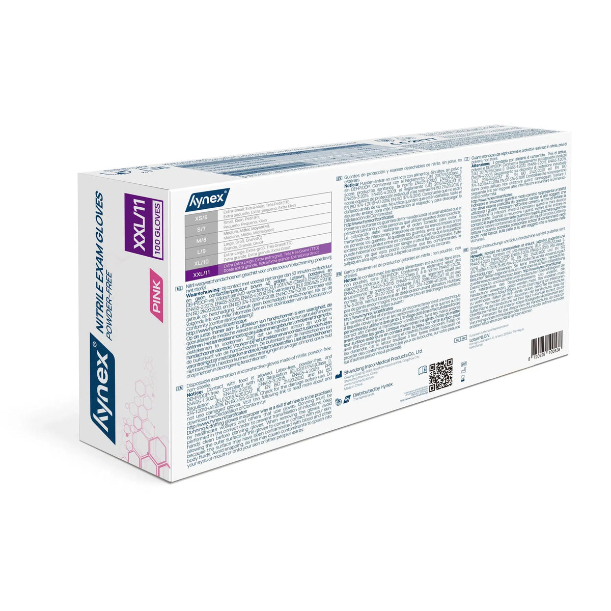 3.5 g - INTCO Nitril handschoen poedervrij Roze (100 st.)-Disposables-INTCO-Sordent