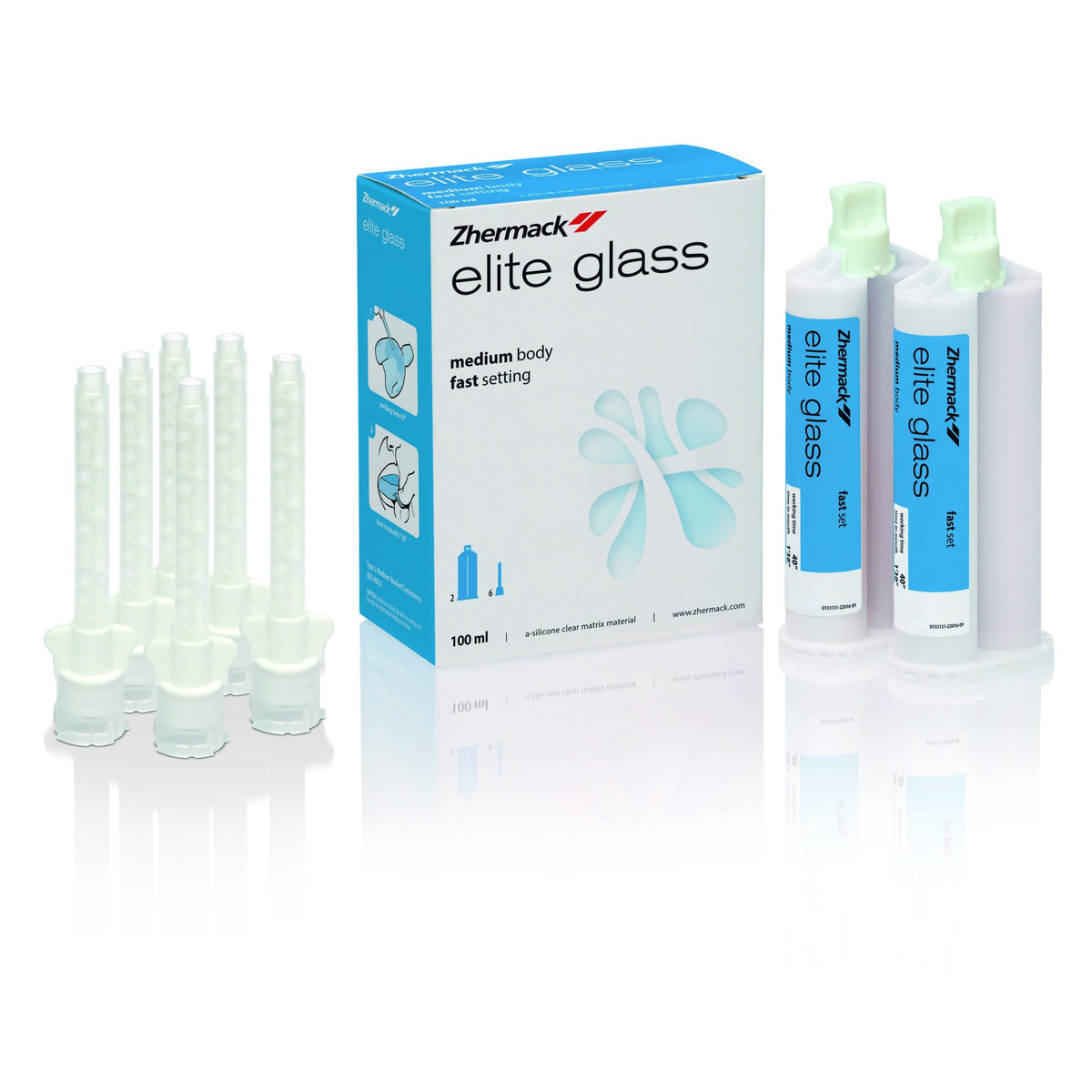 Zhermack Elite Glass Additiesiliconen (2 x 50 mL + Tips)-Zhermack-Sordent