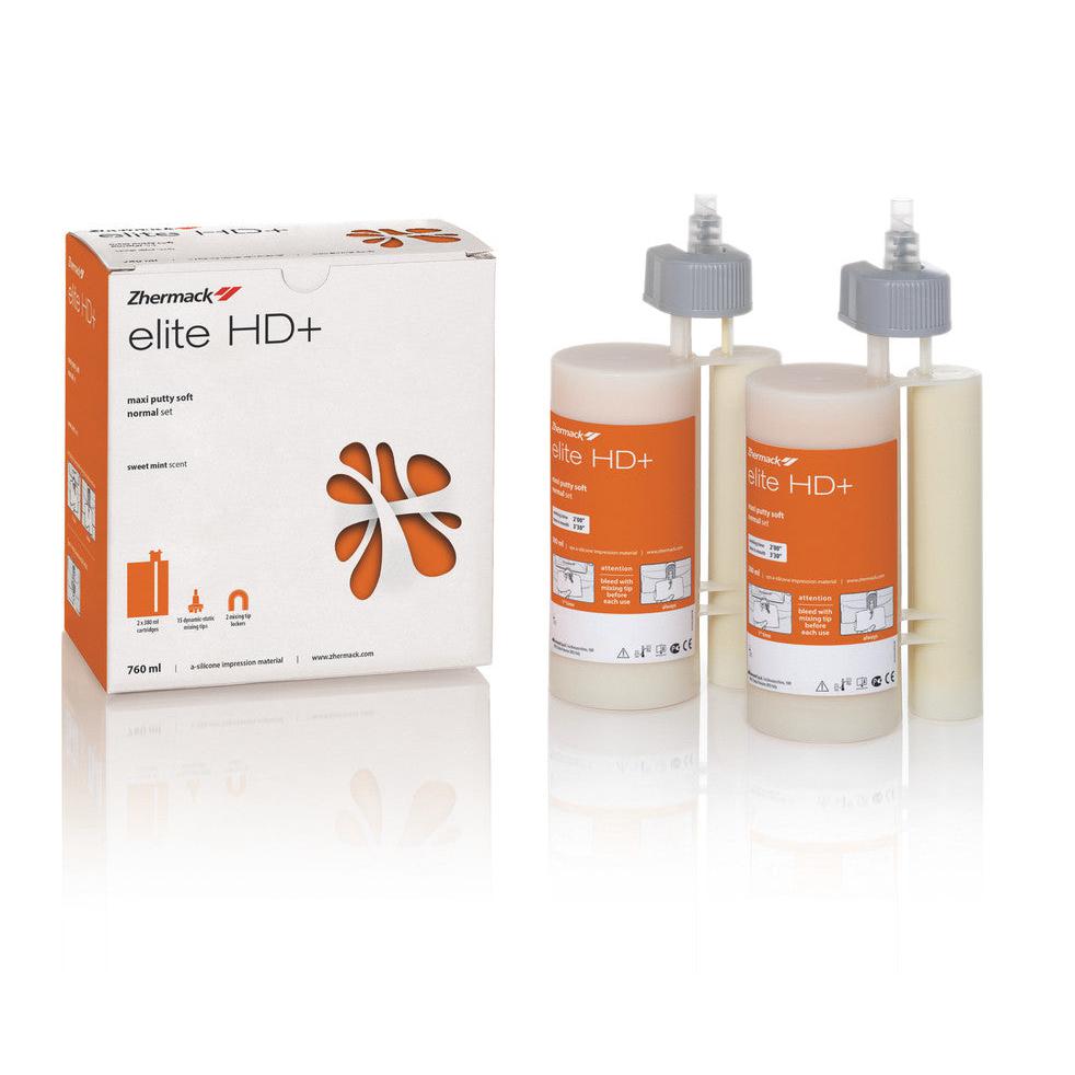 Zhermack Elite HD+ Maxi Putty Normal Set + 15 Tips (2 x 380 mL) – Sordent