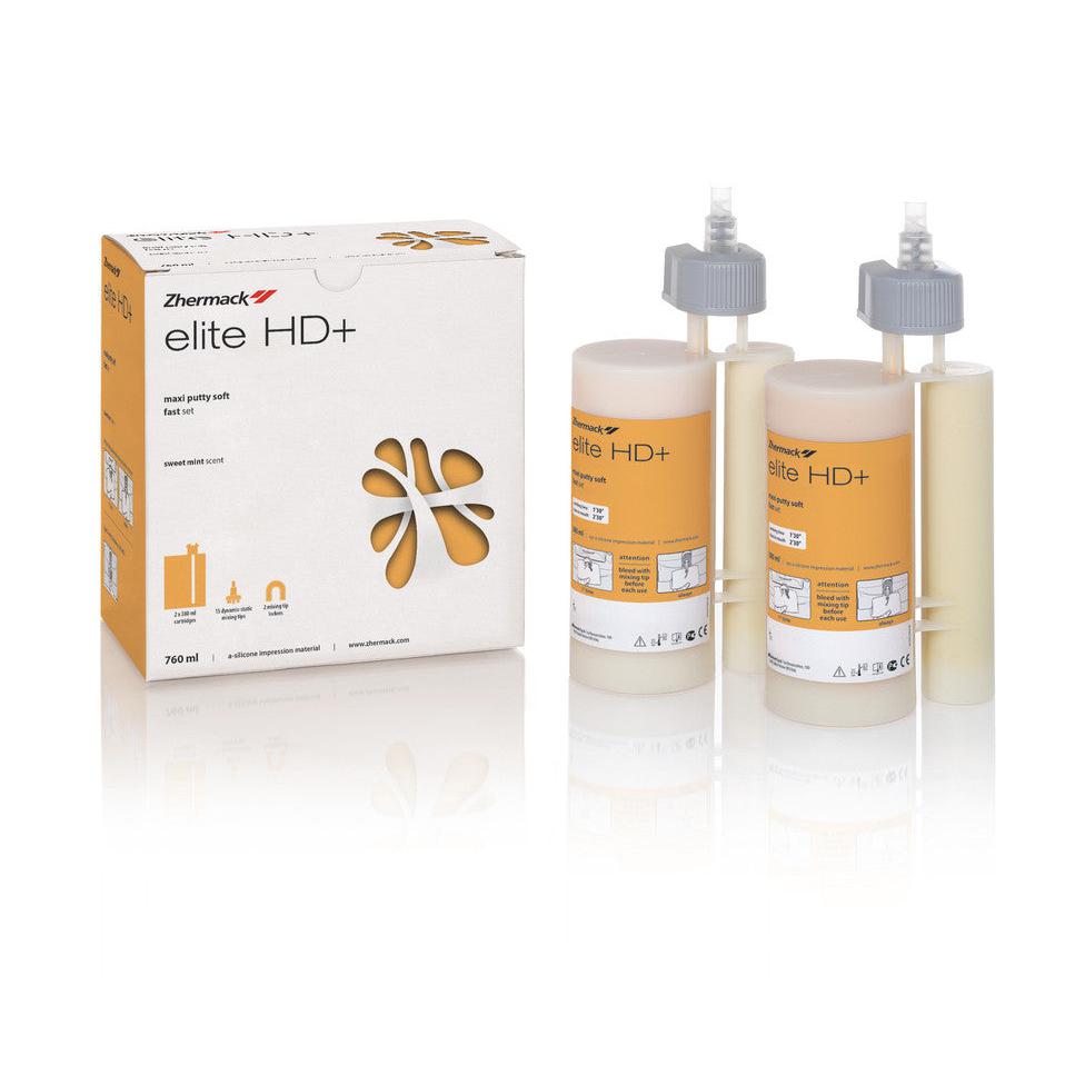 Zhermack Elite HD+ Maxi Putty Fast Set + 15 Tips (2 x 380 mL)-Zhermack-Sordent