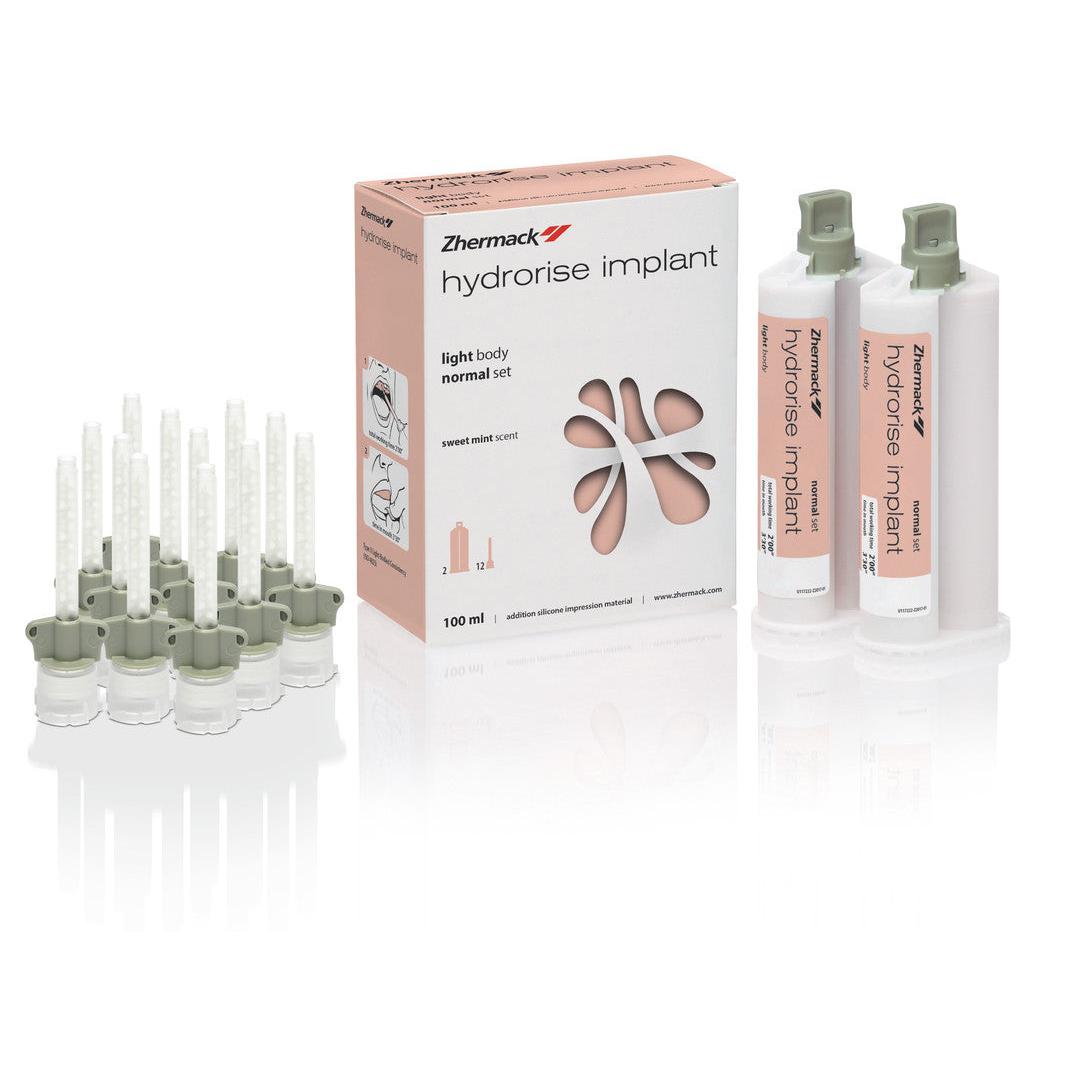 Zhermack Hydrorise Implant Light Body Normal Set (2 x 50 mL)-Zhermack-Sordent