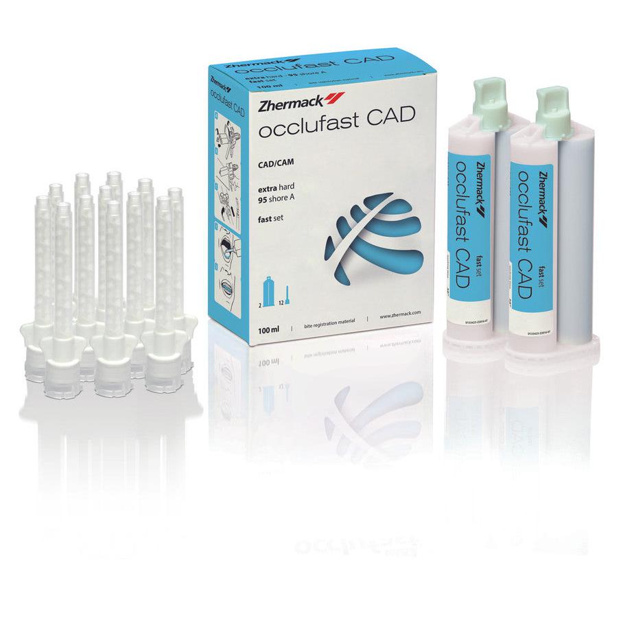 Zhermack Occlufast CAD (Base + Catalyst) (2 x 50 mL + 12 Tips)-Zhermack-Sordent