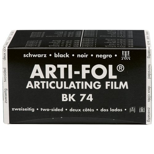 Bausch BK 74 - Arti-Fol® Dubbelzijdig - 75 mm - Zwart - 8 µ - (15 m)-Bausch-Sordent
