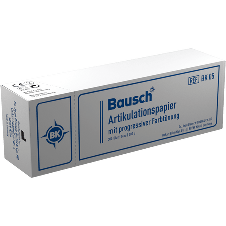 Bausch BK 05 - Articulatiepapier - Boekje - Blauw - 200 µ - (300 st.)-Bausch-Sordent