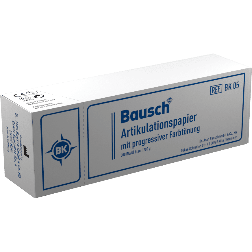 Bausch BK 05 - Articulatiepapier - Boekje - Blauw - 200 µ - (300 st.)-Bausch-Sordent