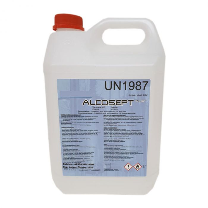 ALCOSEPT Oppervlaktedesinfectie Vloeistof 80% 4x5 Liter