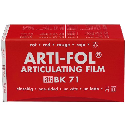 Bausch BK 71 - Arti-Fol® Enkelzijdig - 75 mm - Rood - 8 µ - (20 m)-Bausch-Sordent