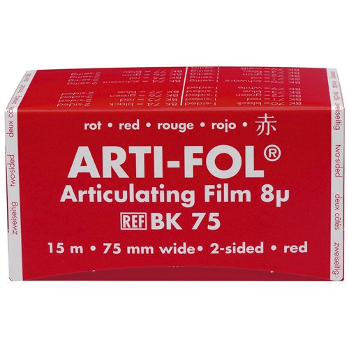 Bausch BK 75 - Arti-Fol® Dubbelzijdig - 75 mm - Rood - 8 µ - (15 m)-Bausch-Sordent