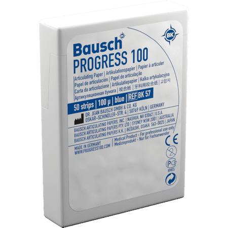 Bausch BK 57 - Articulatiepapier - Box - Blauw - 100 µ - (50 st.)-Bausch-Sordent