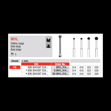 Edenta Fineerboor Eivormig FG 379.314.023 4,2 mm (5 st.)-Edenta-Sordent