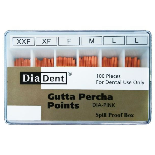 DiaDent Dia-Pink Gutta Percha Points - Voor kortere kanalen-DiaDent-Sordent