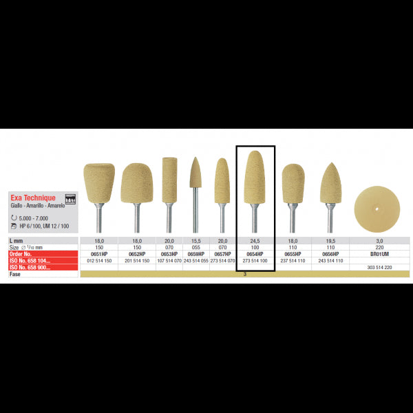 Edenta Exa Technique / Techniek Geel 0654 HP-Edenta-Sordent